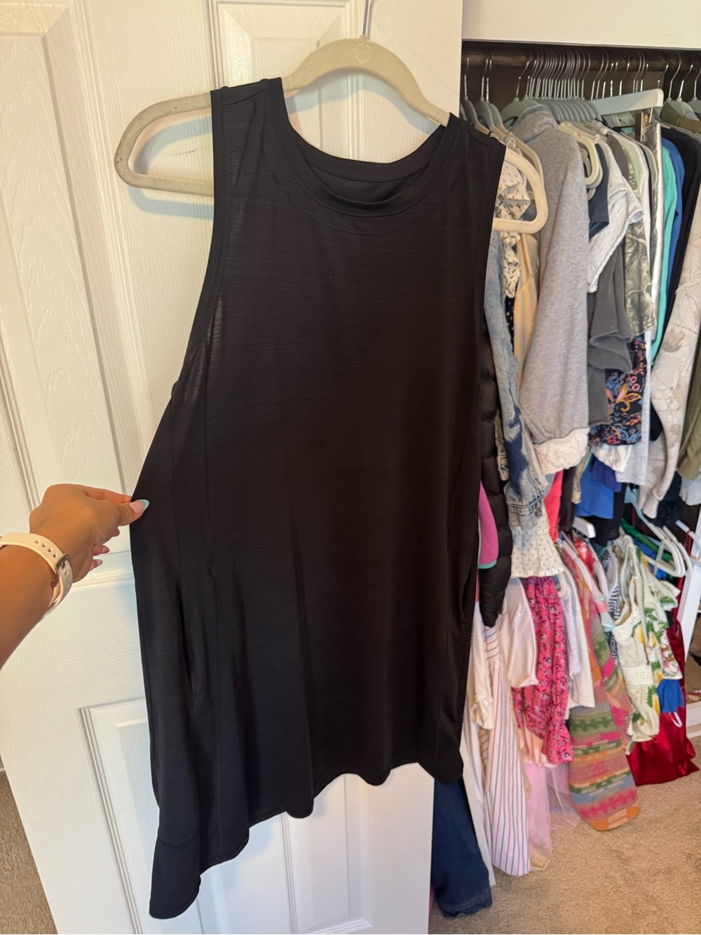Athleta Women’s Black Sleeveless Tank Top Dress